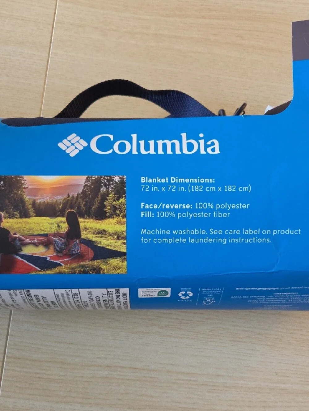 Columbia Orange, Yellow & Black Retro Wave Outdoor Blanket